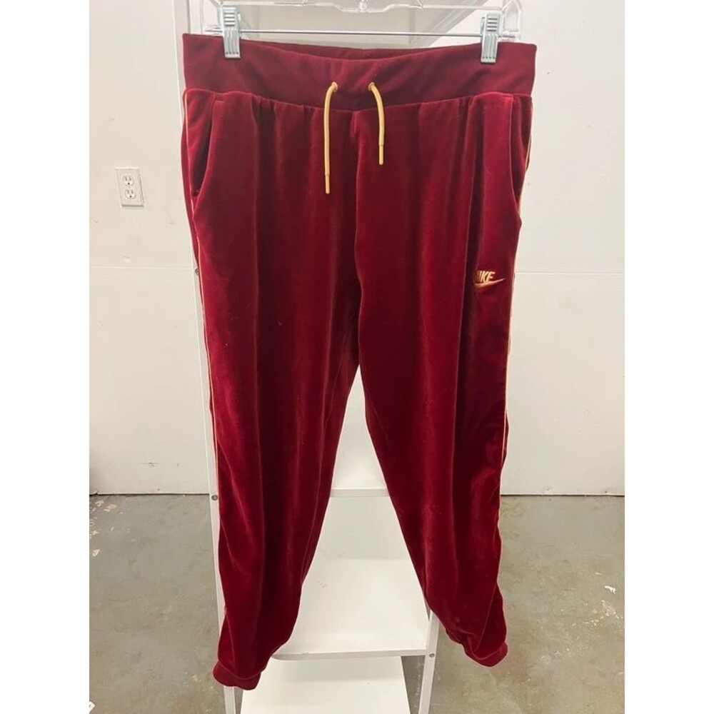Nike Velour Athletic track pants Medium